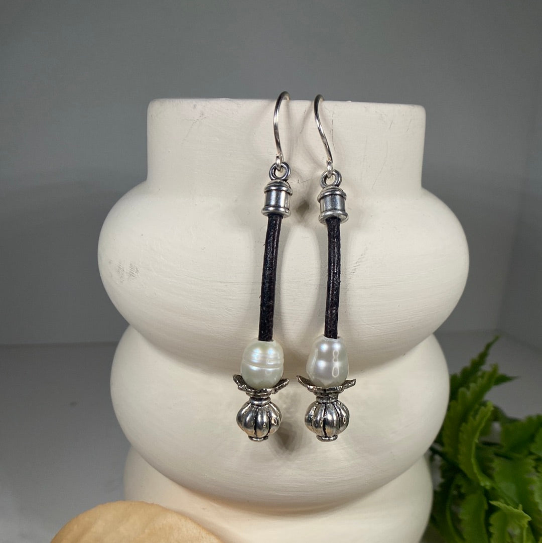 Fresh Water Pearl Hanging Earrings
